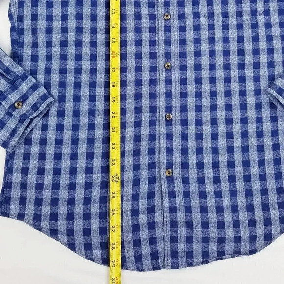 J Crew Jaspe Slim Button Down Blue Gray Check Mens - Picture 5 of 6